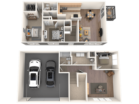 Floor plan for 3 beds, 1.8 baths, 1340 sqft